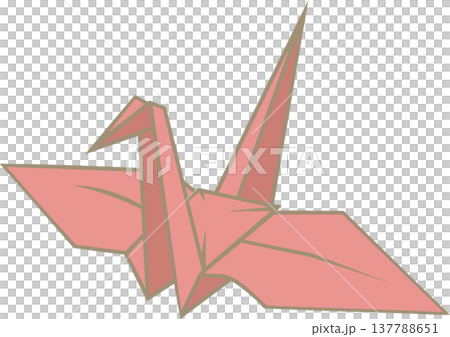 日式摺紙鶴插圖 137788651