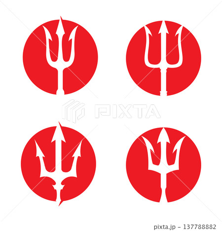 Divine Storm Trident Symbol Identity 137788882