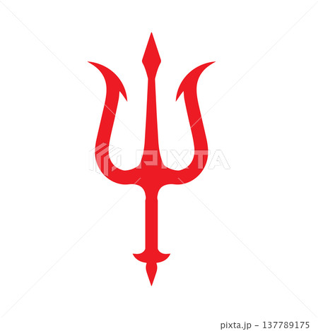 Sharp Three Pointed Spear Icon 137789175