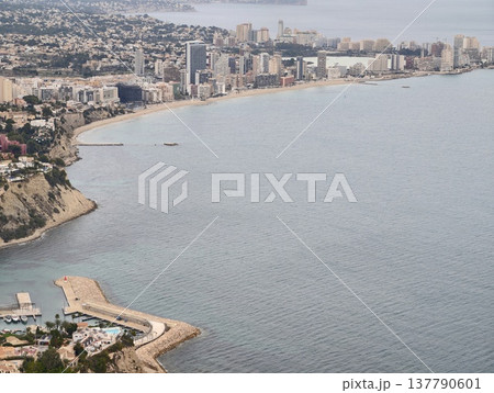 Colorful Coastal Skyline Bustling Area, Lively Seaside City With Tall Buildings And Vibrant Activities Colorful Coastal Skyline Bustling Area, Lively Seaside City With Tall Buildings And Vibrant Activities 137790601