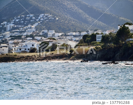 Picturesque Hillside Fishing Hamlet, Secluded Hillside Settlement With Views Of Shimmering Shoreline Picturesque Hillside Fishing Hamlet, Secluded Hillside Settlement With Views Of Shimmering Shoreline 137791288
