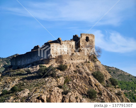 Secure Walls And Towers, Ancient Defensive Site With Layered Fortifications And Scenic Vantage Points 137791307