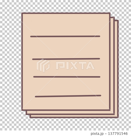 シンプルな書類 137791546