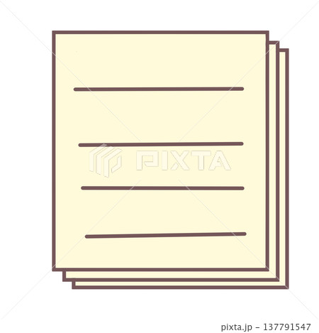 シンプルな書類 シンプルな書類 137791547