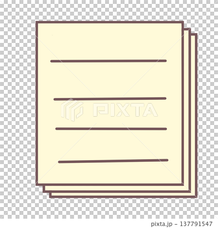 シンプルな書類 シンプルな書類 137791547