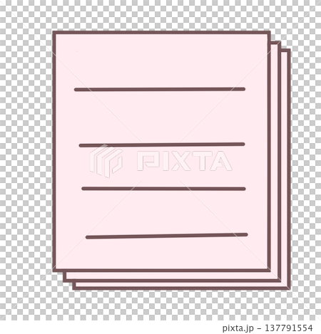 シンプルな書類 シンプルな書類 137791554