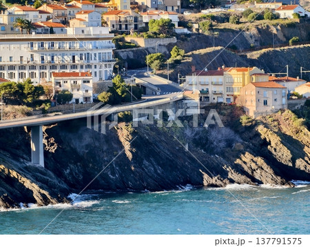 Scenic Harbor With Colorful Buildings, Lively Coastal Area Featuring Vibrant Facades And Harbor Views 137791575