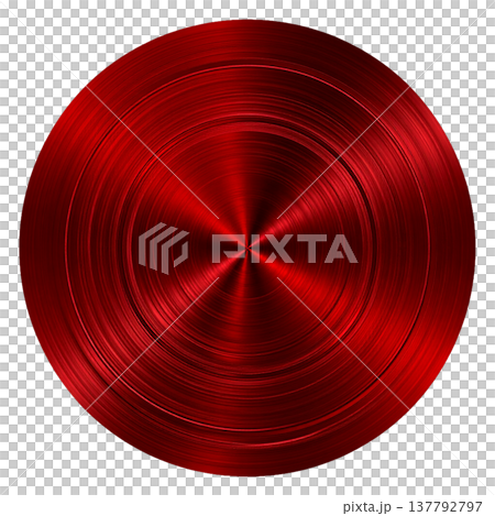 紅色圓圈（金屬質感材質） 137792797