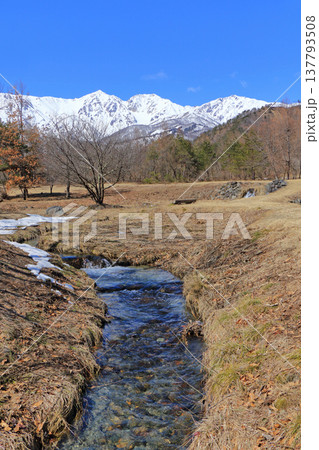 早春の白馬山麓 早春の白馬山麓 137793508