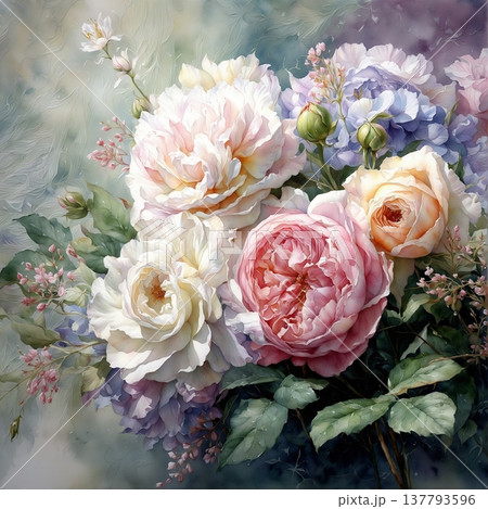 rose flowers with green background rose flowers with green background 137793596