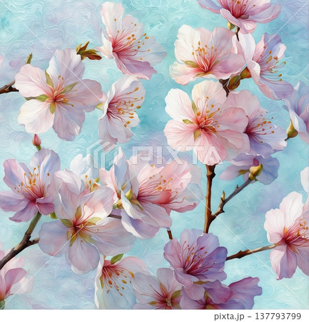 pink cherry blossom sakura in spring season 137793799