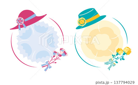 【2026年】母の日・父の日　おしゃれなアイコンセット	 137794029