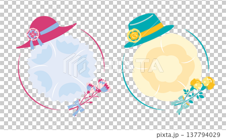 【2026年】母の日・父の日　おしゃれなアイコンセット	 137794029