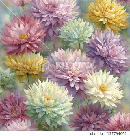 watercolor illustration of yellow dandelion flower watercolor illustration of yellow dandelion flower 137794061