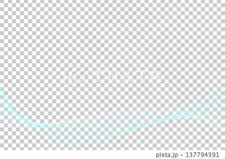 シンプルな曲線ウェーブの背景　　水色ブルー 137794591