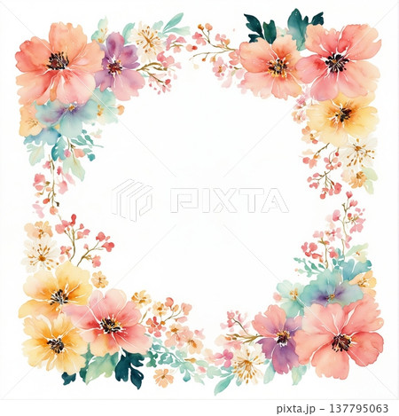 watercolor painting of chrysanthemum flowers watercolor painting of chrysanthemum flowers 137795063