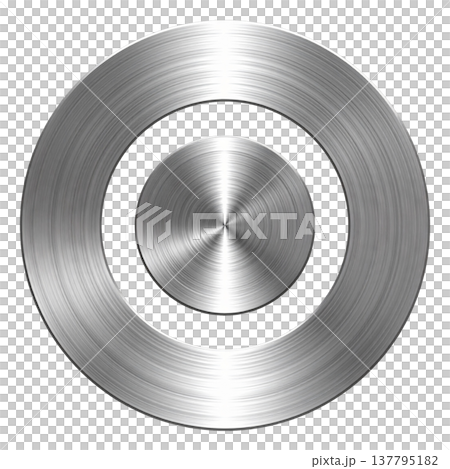 銀色，銀色金屬質感圓盤材料 137795182