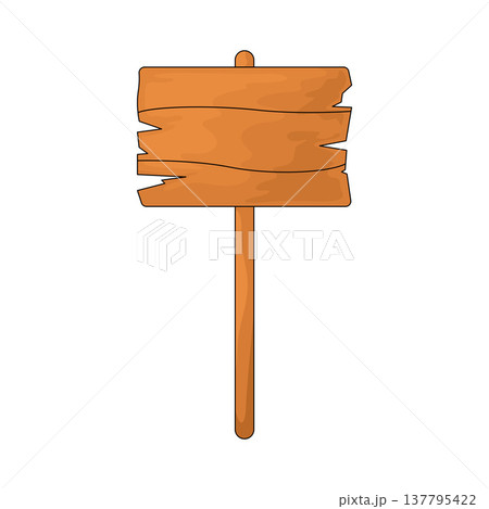 Illustration of Picket Sign Illustration of Picket Sign 137795422