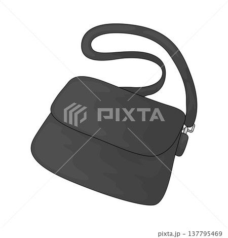 Illustration of sling bag Illustration of sling bag 137795469