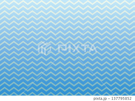 ギザギザ波模様横の背景イラスト・青系グラデーション 137795852