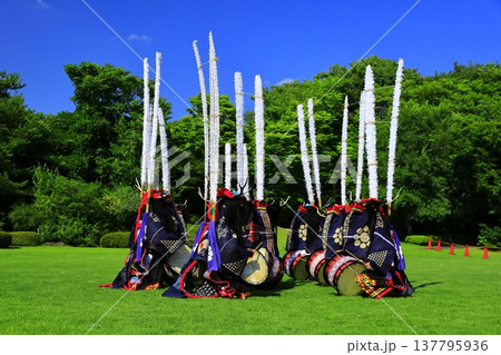 神楽の国のお祭りで、神楽をとる 神楽の国のお祭りで、神楽をとる 137795936
