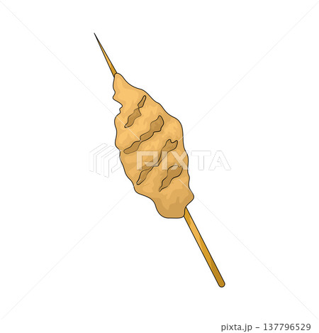 Illustration of Chicken Kebab 137796529