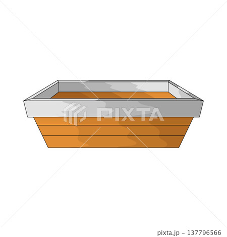 Illustration of wooden box Illustration of wooden box 137796566