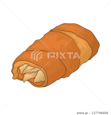 Illustration of chicken katsu 137796806