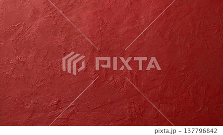 赤くペイントされたキャンバスの背景テクスチャー 137796842