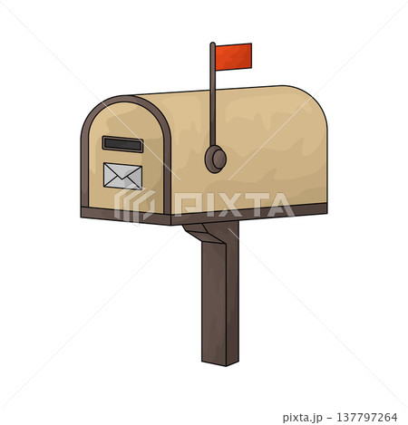 Illustration of Mailbox Illustration of Mailbox 137797264