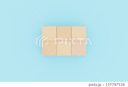 背景素材_積み木_6つ_水色 背景素材_積み木_6つ_水色 137797538