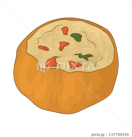 Illustration of Clam Chowder Illustration of Clam Chowder 137798349