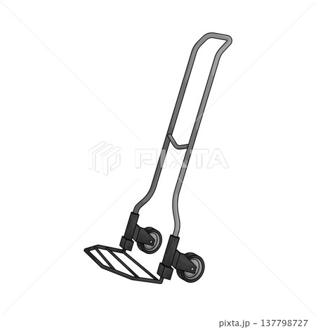 Illustration of folding trolley 137798727
