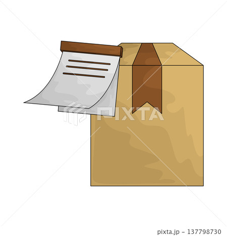Illustration of delivery receipt 137798730