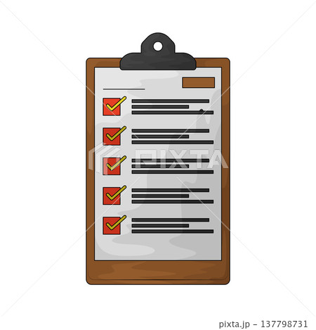 Illustration of delivery checklist Illustration of delivery checklist 137798731
