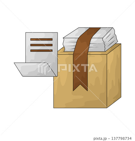 Illustration of Document delivery 137798734
