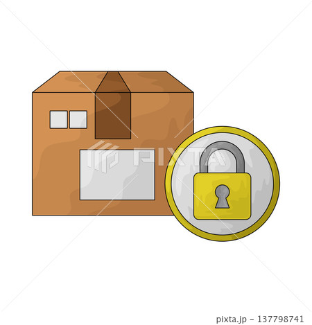 Illustration of secure delivery 137798741