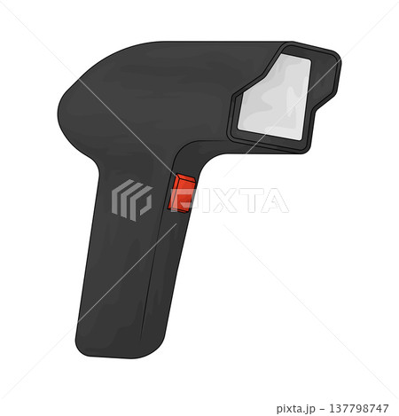 Illustration of barcode scanner Illustration of barcode scanner 137798747