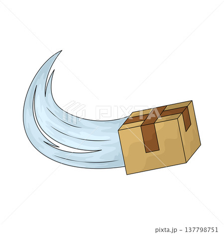 Illustration of fast delivery 137798751