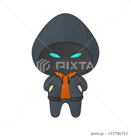 Illustration of hacker 137798753