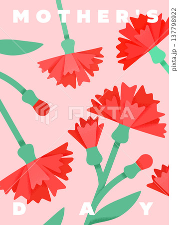 Modern carnation with grain texture 137798922