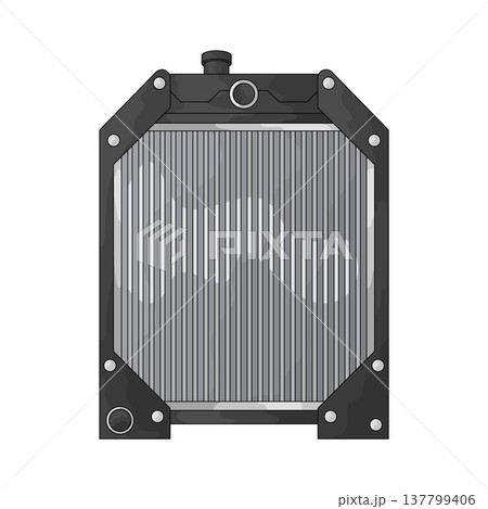 Illustration of Car Radiator Illustration of Car Radiator 137799406