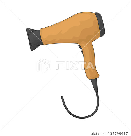 Illustration of Hair Dryer Illustration of Hair Dryer 137799417