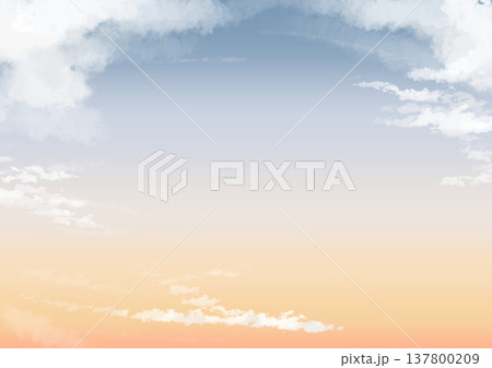 いろいろな時間帯の空 いろいろな時間帯の空 137800209