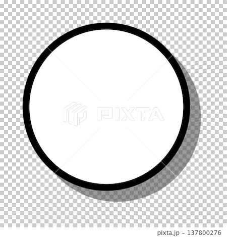 Circular frame with drop shadow Circular frame with drop shadow 137800276