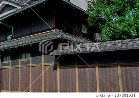 京都府木津川市山城町上狛東の茶問屋街を撮影 京都府木津川市山城町上狛東の茶問屋街を撮影 137801031
