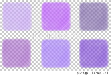 Set of colorful purple watercolor squares Set of colorful purple watercolor squares 137801231