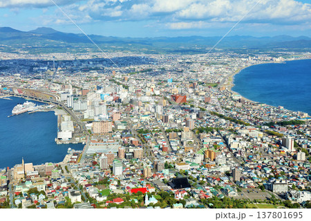 北海道 秋の青空 函館からの風景 北海道 秋の青空 函館からの風景 137801695