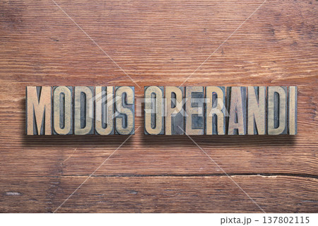 modus operandi wood 137802115