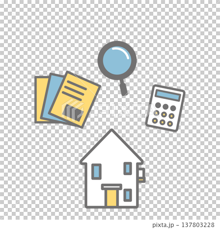 住宅や不動産のシンプルなアイコンセット 137803228